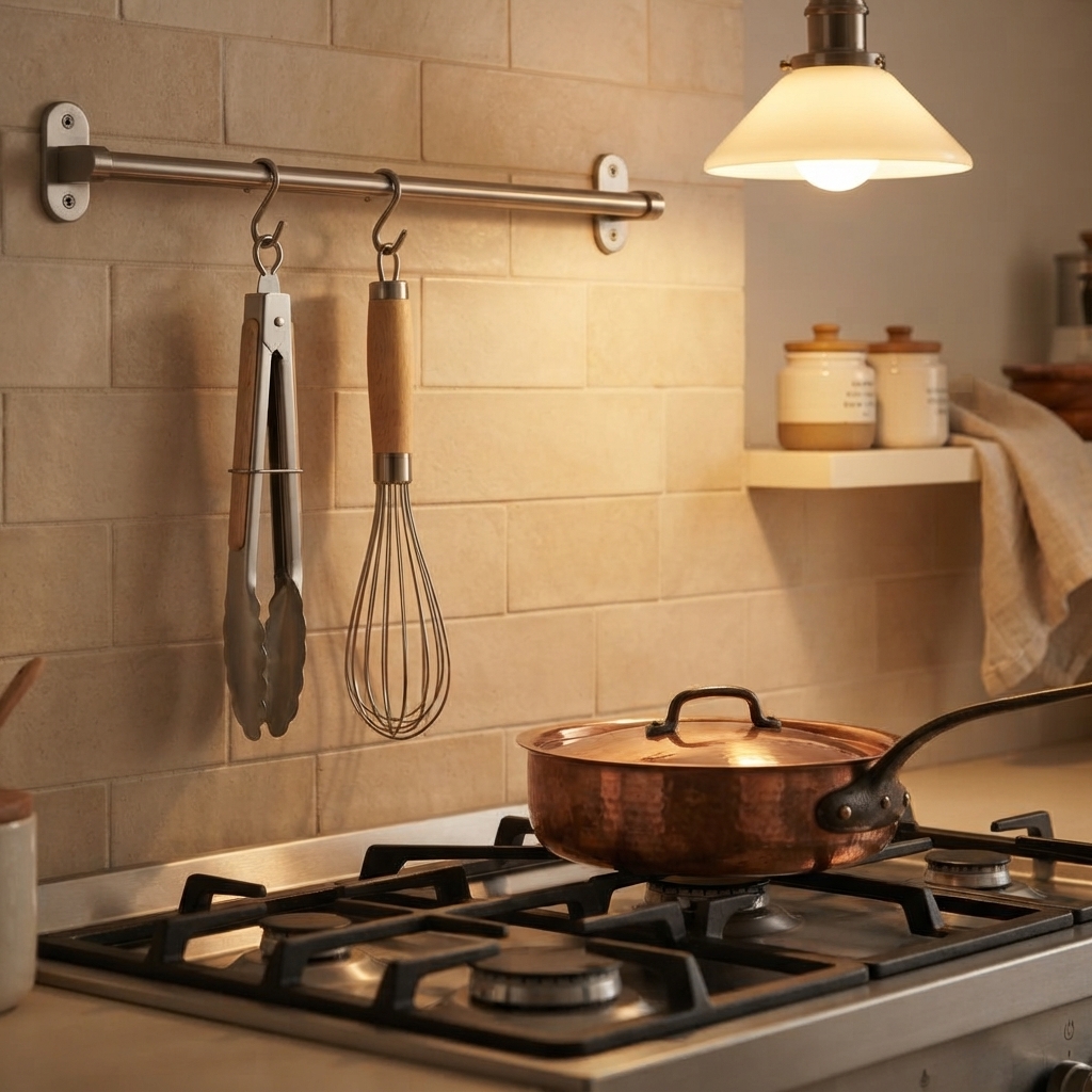 In the kitchen