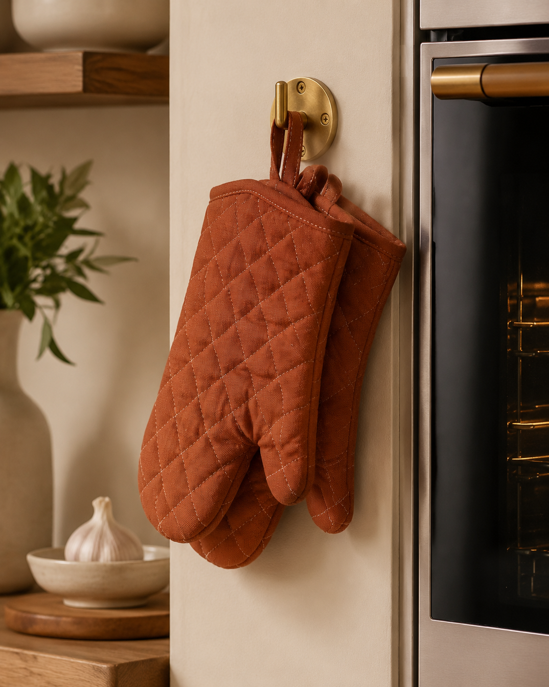 In the kitchen